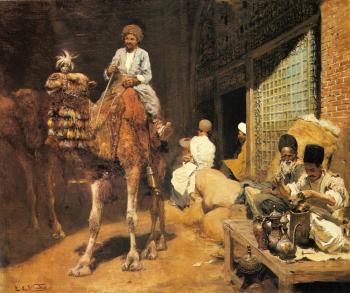 Edwin Lord Weeks : A Marketplace In Ispahan
